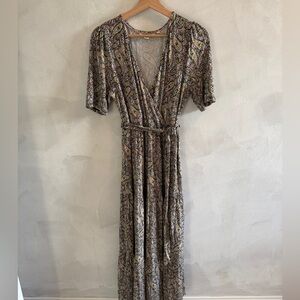 Boden - Tiered Maxi Dress with a Paisley Print - Size 10